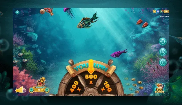 King of Ocean special fish scene with bright underwater effects